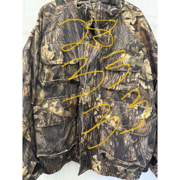 VTG Pro Hunter Camoflauge Mossy Oak Break Up Pattern 3 In 1 Coat Bomber Size L - Picture 9 of 9